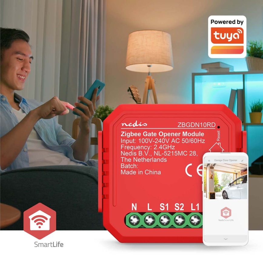 Nutikas garaažiukse lüliti SmartLife Zigbee Tuya