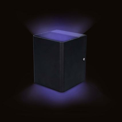 LED RGBW hämardatav välisseinavalgusti SmartLife LED/12W/230V IP65 Wi-Fi Tuya must