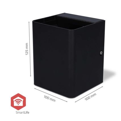 LED RGBW hämardatav välisseinavalgusti SmartLife LED/12W/230V IP65 Wi-Fi Tuya must