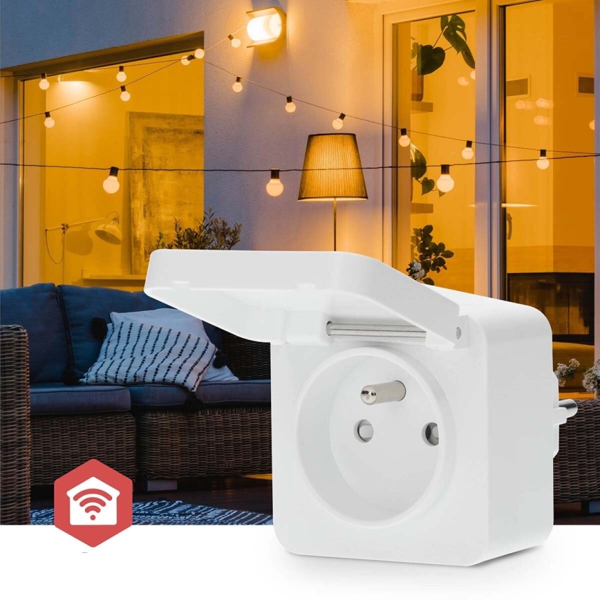 Nutikas pistikupesa Smartlife 3680W/230V/ Type E/16A Wi-Fi Tuya IP44