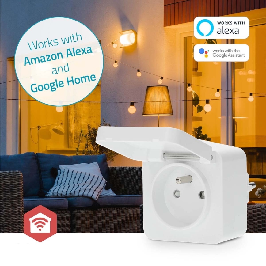 Nutikas pistikupesa Smartlife 3680W/230V/ Type E/16A Wi-Fi Tuya IP44
