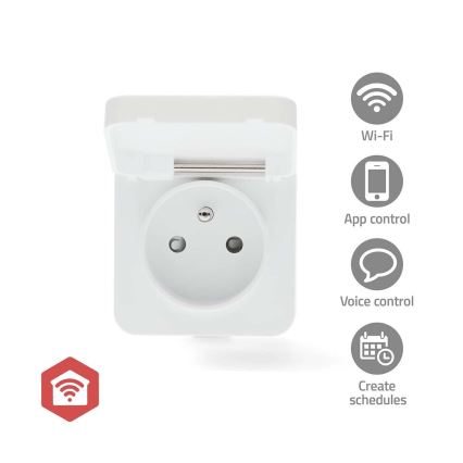 Nutikas pistikupesa Smartlife 3680W/230V/ Type E/16A Wi-Fi Tuya IP44