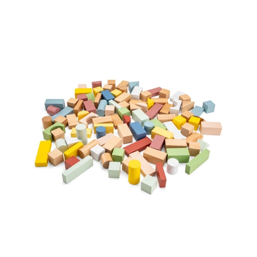 New Classic Toys - Puidust klotsid 100 tk