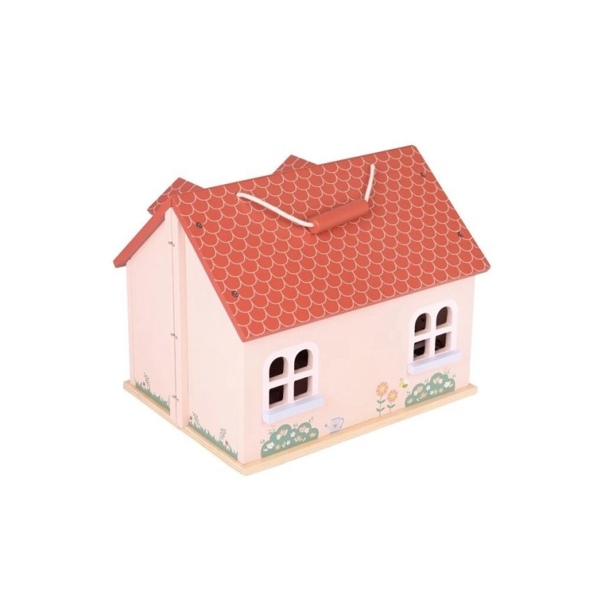 New Classic Toys - Puidust nukumaja punane