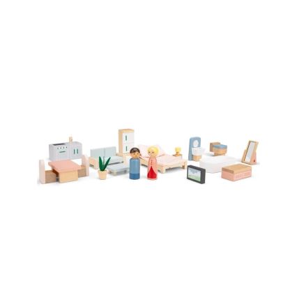 New Classic Toys - Puidust nukumaja punane