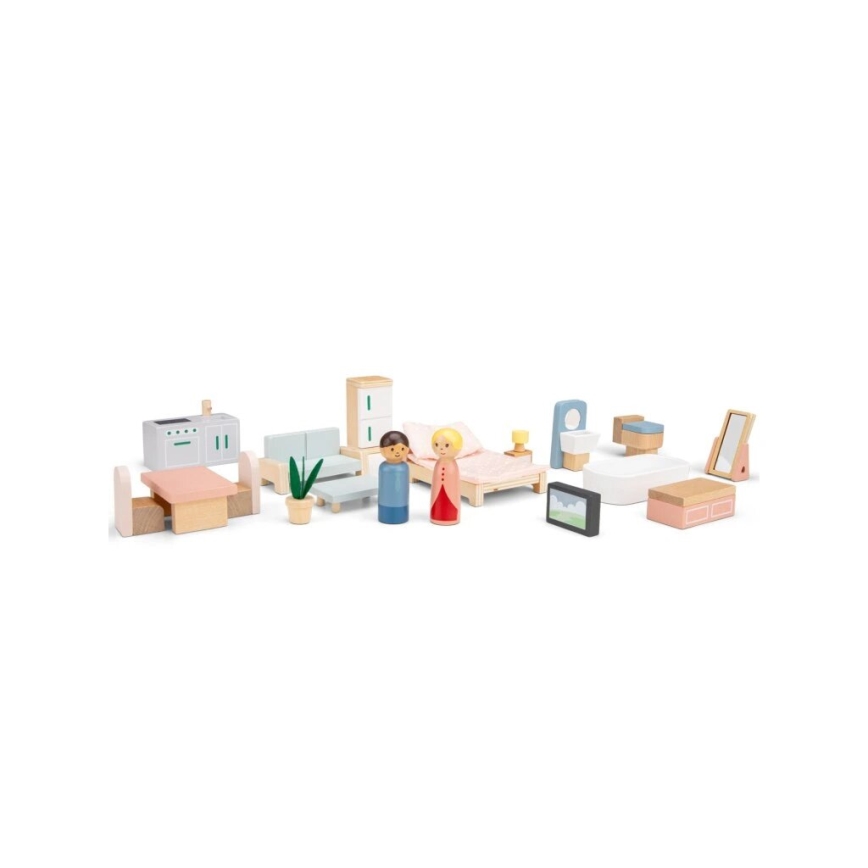 New Classic Toys - Puidust nukumaja punane