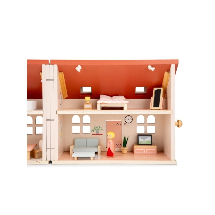 New Classic Toys - Puidust nukumaja punane