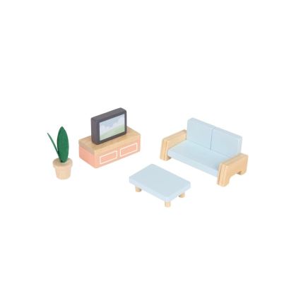 New Classic Toys - Puidust nukumaja punane