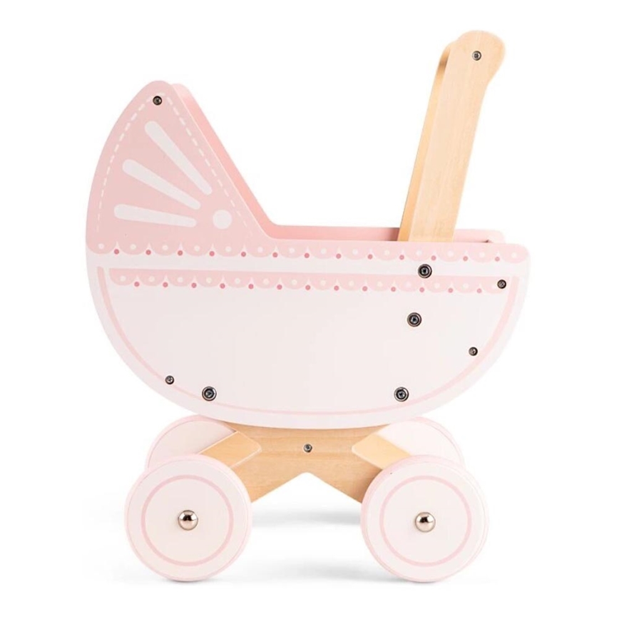 New Classic Toys - Puidust nukuvanker roosa