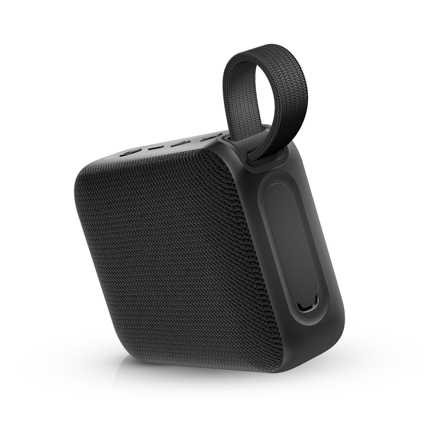 Niceboy Atom 4 - LED Juhtmevaba kõlar mikrofoniga 6W/1000 mAh IP67 must