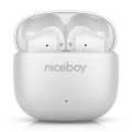Niceboy Beans 4 POP - Juhtmevabad kõrvaklapid 200 mAh + 2x 30 mAh IPX4 valge