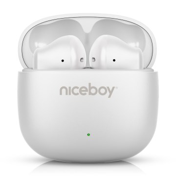 Niceboy Beans 4 POP - Juhtmevabad kõrvaklapid 200 mAh + 2x 30 mAh IPX4 valge