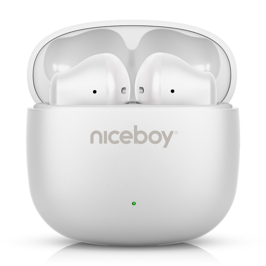 Niceboy Beans 4 POP - Juhtmevabad kõrvaklapid 200 mAh + 2x 30 mAh IPX4 valge