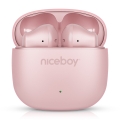 Niceboy Beans 4 POP - Roosad juhtmevabad kõrvaklapid 200 mAh + 2x 30 mAh IPX4