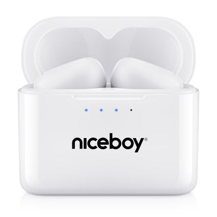 Niceboy HIVE Podsie 4 - Juhtmevabad kõrvaklapid IP54 valge