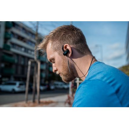 Niceboy HIVE sport 2 - spordikõrvaklapid mikrofoniga, IPX5, mustad