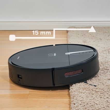 Niceboy ION Charles i4 - Nutikas robottolmuimeja 2in1 4400 mAh Wi-Fi must + kaugjuhtimispult
