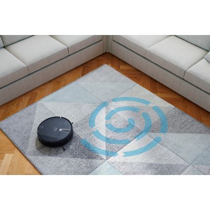 Niceboy ION Charles i4 - Nutikas robottolmuimeja 2in1 4400 mAh Wi-Fi must + kaugjuhtimispult