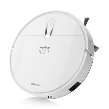 Niceboy ION Charles i4 - Nutikas robottolmuimeja 2in1 4400 mAh Wi-Fi valge + kaugjuhtimispult