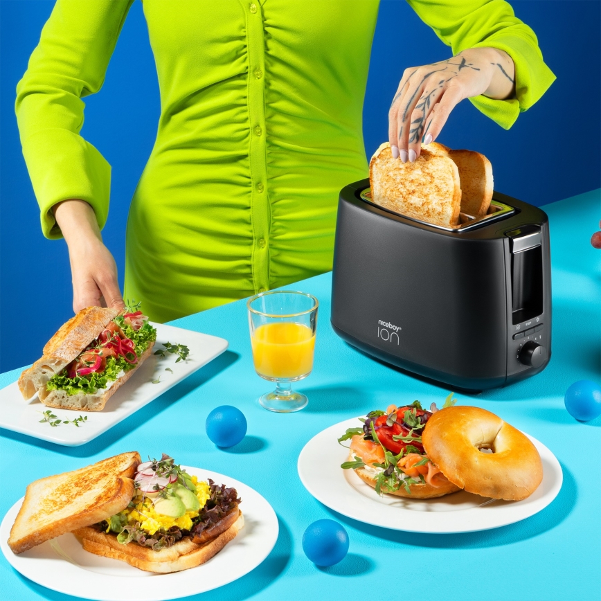 Niceboy ION Cruncher C1 - Röster, 2 auguga ja röster 750W/230V must