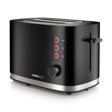 Niceboy ION Cruncher C3 - Röster, 2 auguga ja röster 870W/230V must