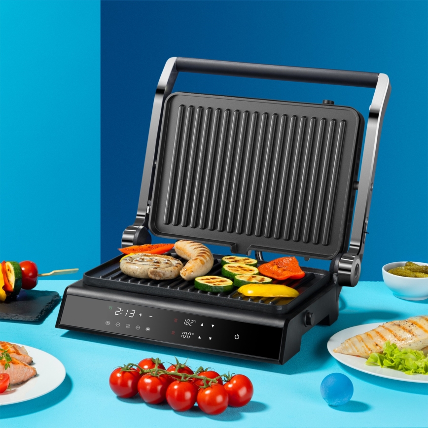 Niceboy ION Grillmaster - Kontaktgrill 2000W/230V must/matt kroom