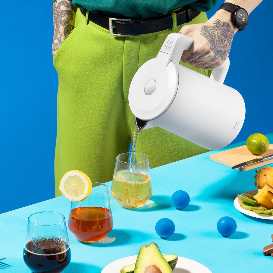 Niceboy ION SmartKettle - Nutikas veekeetja termoregulatsiooniga 1,7 l 2200W/230V Wi-Fi valge