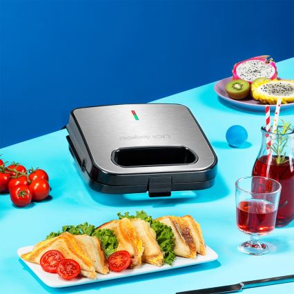 Niceboy ION Snacker S1 - Võileivagrill 750W/230V matt kroom/must