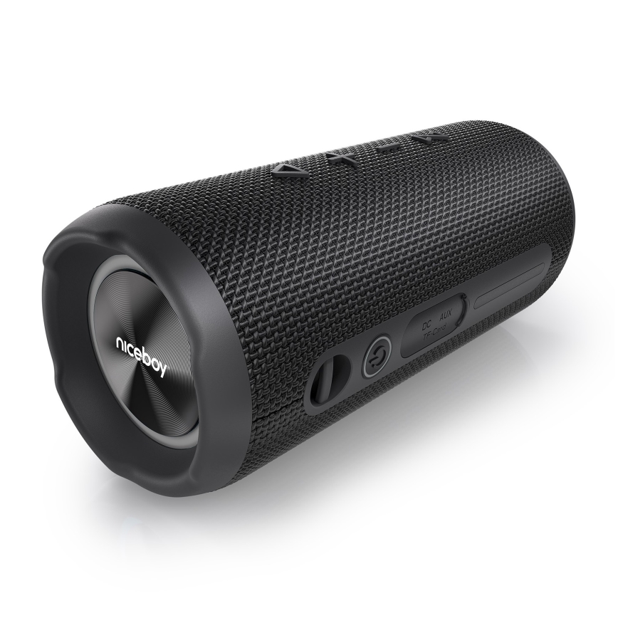 Niceboy Nexus - LED Juhtmevaba kõlar mikrofoniga 26W/4000 mAh IPX6 must