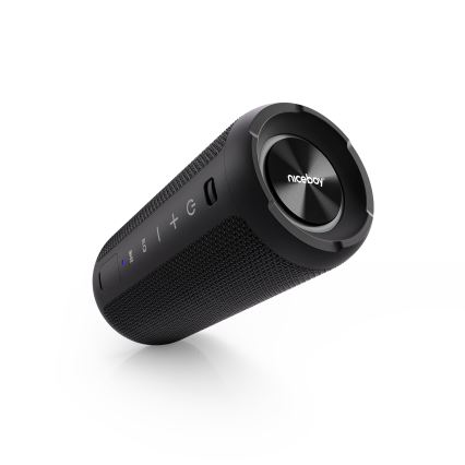 Niceboy Orion - LED Juhtmevaba kõlar mikrofoniga 24W/2200 mAh IPX7 must
