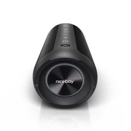 Niceboy Orion - LED Juhtmevaba kõlar mikrofoniga 24W/2200 mAh IPX7 must