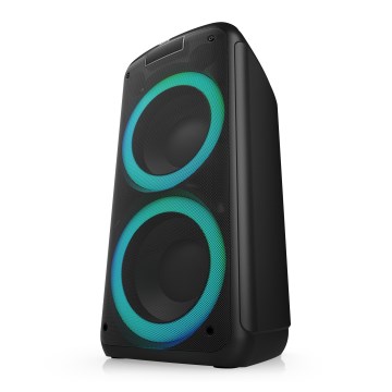 Niceboy PARTY Boss 2 - LED Juhtmevaba kõlar mikrofoniga ja akupank funktsioon 200W/4500 mAh + kaugjuhtimispult