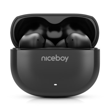 Niceboy Pins 4 - Juhtmevabad kõrvaklapid ja ANC 400 mAh + 2x 50 mAh IPX4 must