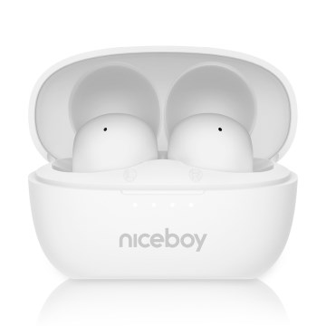 Niceboy Podsie 4 POP - Juhtmevabad kõrvaklapid 400 mAh + 2x 40 mAh IPX4 valge
