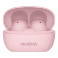 Niceboy Podsie 4 POP - roosad juhtmevabad kõrvaklapid 400 mAh + 2x 40 mAh IPX4