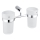 NIMCO BR 11058DW-26 - Seinale kinnitatav hambaharja hoidik BORMO mattklaas/läikiv kroom