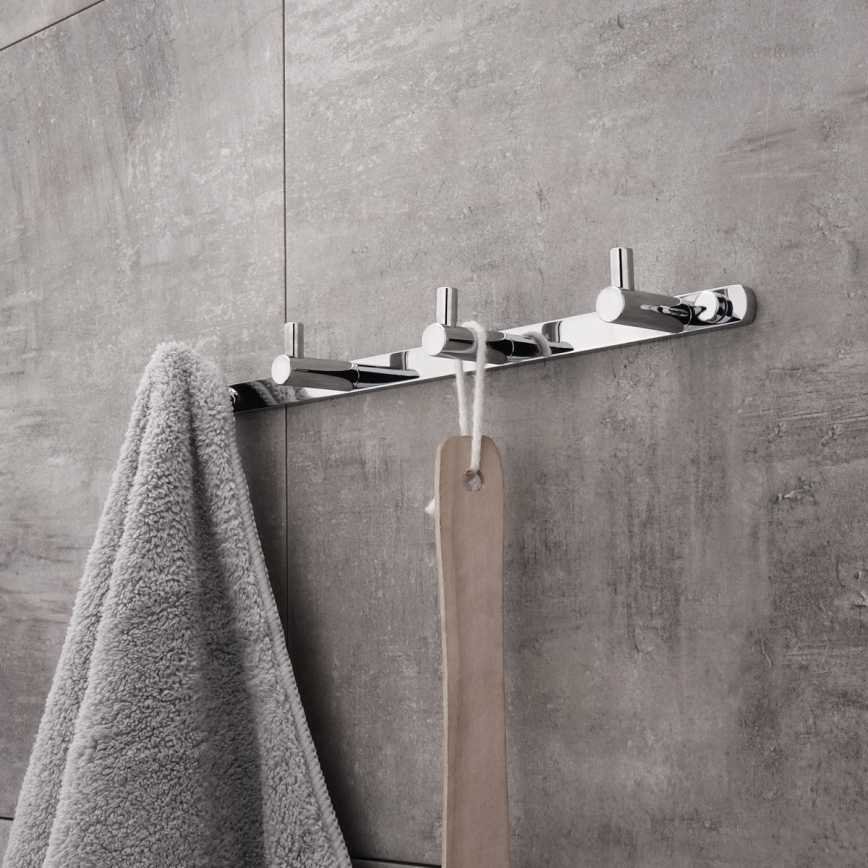 NIMCO BR 11104-26 - Käterätikuhoidja seinale BORMO 30 cm läikiv kroom