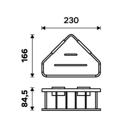 NIMCO Ki 14003-B-26 - Seinariiul duširuumi KIBO läikiv kroom