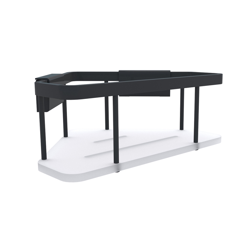 NIMCO Ki-14003-B-90 - Seinariiul duširuumi KIBO matt must/valge