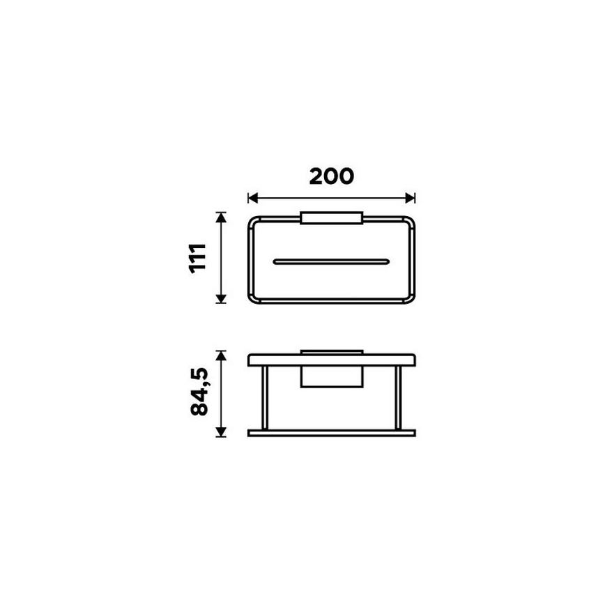 NIMCO Ki-14015-B-90 - Seinariiul duširuumi KIBO matt must/valge
