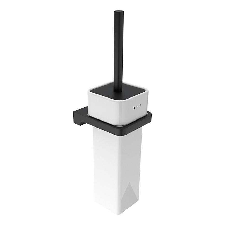 NIMCO MAC 29094K-90 - Seinale paigaldatav tualetihari MAYA valge/matt must
