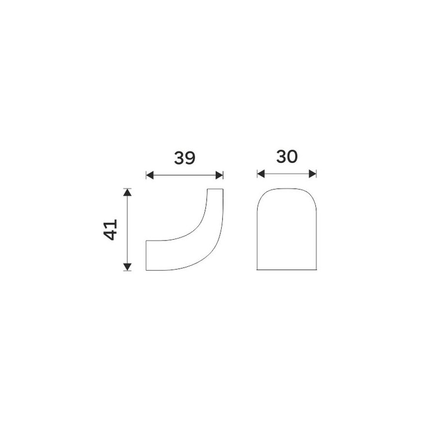NIMCO NK 30054-26 - Nagi seinale NIKAU läikiv kroom