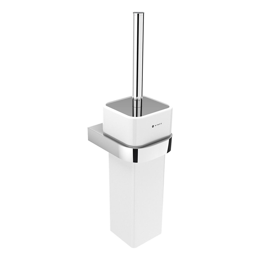 NIMCO NK 30094K-26 - Seinale paigaldatav tualetihari NIKAU valge/läikiv kroom