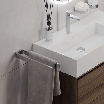 NIMCO NK 30098-26 - Käterätikuhoidja seinale NIKAU 39 cm läikiv kroom