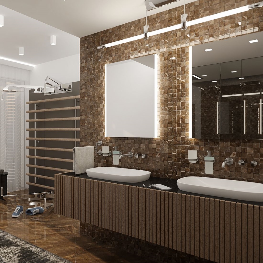 NIMCO ZP 11001 - LED tagantvalgustusega vannitoapeegel LED/21W/230V 6500K 70x50 cm IP44