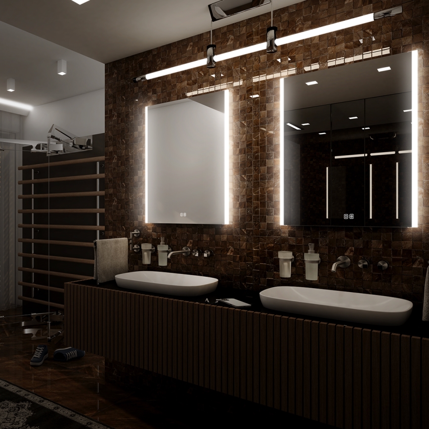 NIMCO ZP 11001VX - LED Hämardatav peegli taustvalgustus vannituppa LED/21W/230V 3000-6500K 70x50 cm IP44