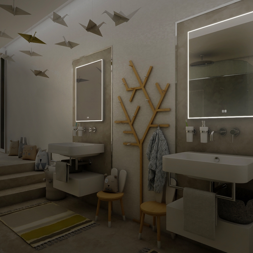 NIMCO ZP 13001VX - hämardatav vannitoa tagantvalgustusega LED-peegel LED/35W/230V 3000-6500K 70x50 cm IP44