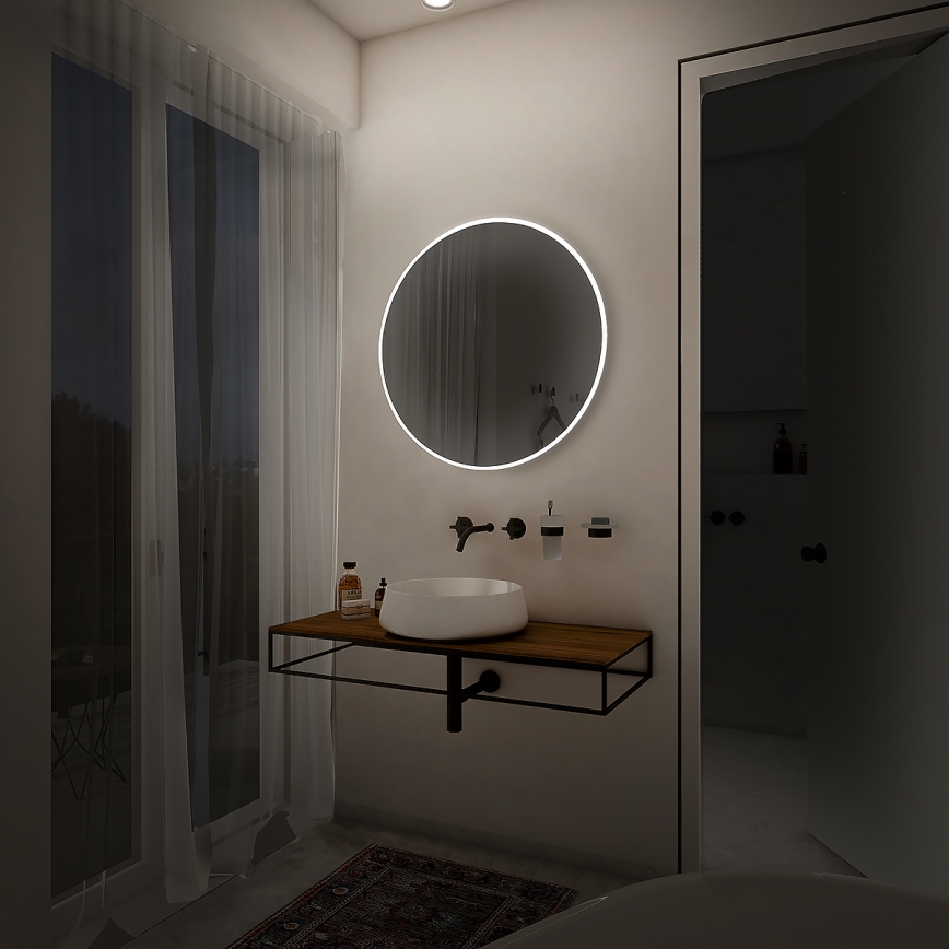 NIMCO ZP 26000R - LED-tagantvalgustusega vannitoapeegel LED/26W/230V 6500K läbimõõt 60 cm IP44