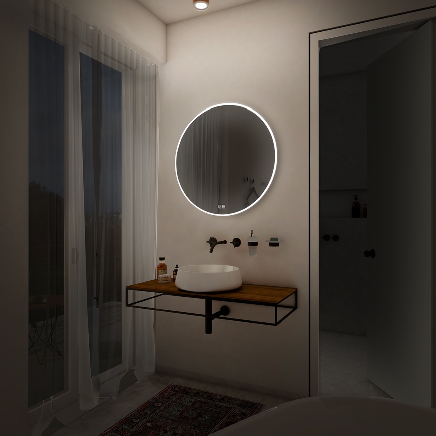 NIMCO ZP 26000RVX - LED hämardatav vannitoa tagantvalgustusega peegel LED/26W/230V 3000-6500K läbimõõduga 60 cm IP44