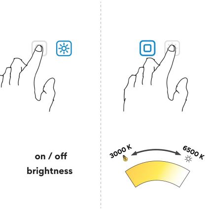 NIMCO ZP 26000RVX - LED hämardatav vannitoa tagantvalgustusega peegel LED/26W/230V 3000-6500K läbimõõduga 60 cm IP44